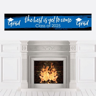 Big Dot of Happiness Blue 2025 Graduation Party Decorations Party Banner