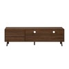 Gulches Mid Century TV Stand 70 Inch, Media Console with 2 Drawers & Drop-Down Door, Storage Cabinet for TVs Up to 80'', Entertainment Center - 4 of 4