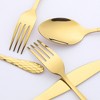 REGALWOVEN Stainless Steel Mirror Polished Silverware Set Flatware Set 16 Pieces - 3 of 4