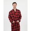Leveret Mens Flannel Robe - 2 of 3