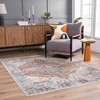 Hauteloom Akram Gray & Orange Washable Area Rug - 2 of 4