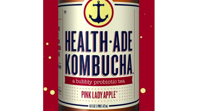 Health-Ade Organic Vegan Pink Lady Apple Kombucha - 16 fl oz, 2 of 16, play video