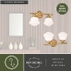 VAXCEL Huntley LED Compatible Farmhouse Bathroom Vanity Wall Fixture White Schoolhouse Glass - 4 of 4
