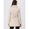 INSPIRE CHIC Women's Turn Down Collar A-Line Single-Breasted Winter Overcoat with Pockets - 4 of 4