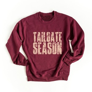 Tailgate Season Block Distressed - Women's Graphic Sweatshirt - 1 of 4