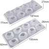 JDICTION 2 Sets Mineral Diamond Silicone Molds, 1.5"x1" Epoxy Resin Casting Tools for DIY Jewelry Home Decor - 2 of 4