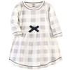 Touched by Nature Big Girls and Youth Organic Cotton Long-Sleeve Dresses 2pk, Snowman - image 3 of 4