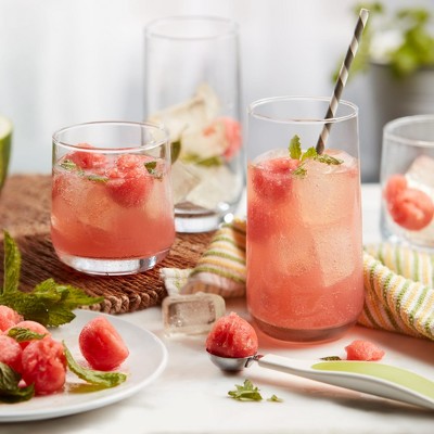 Libbey Ascent 16-Piece Clear Glass Tumbler and Rocks Set