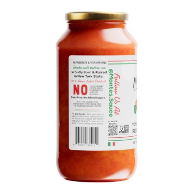 Monte's Tomato and Sweet Pepper Sauce - 24oz
