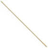 Black Bow Jewelry 14k Yellow Gold 3mm Double-Sided Heart Anklet, 10 Inch - 2 of 4