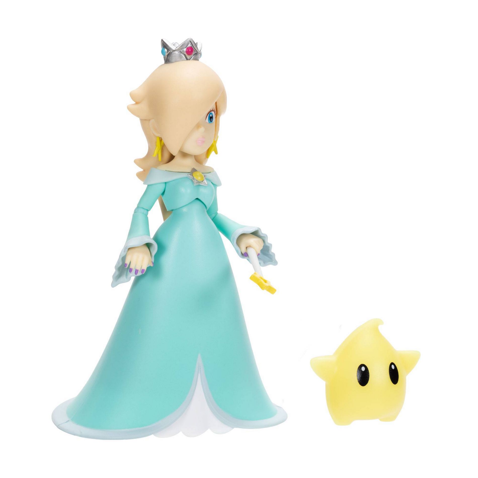 Nintendo Super Mario 4" Rosalina with Wand and Luma Action Figures