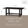 Maven Lane Yves Rectangular Wooden Dining Table in Weathered Finish - 2 of 4