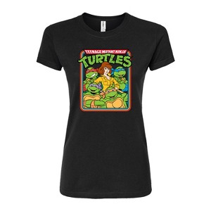 Women's - Teenage Mutant Ninja Turtles - Retro Group April Fitted Graphic T-Shirt - 1 of 3
