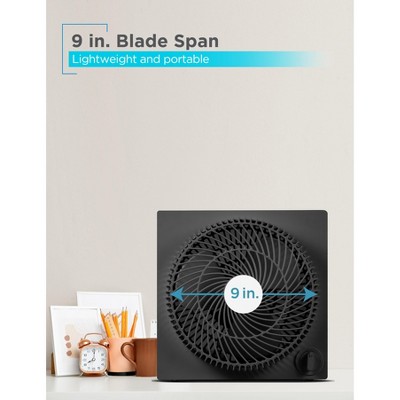 BLACK+DECKER BLACK+DECKER Portable 9 Inch Box Fan, 3 Speed Settings & Self Standing