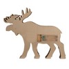 Kurt Adler 12x9.5-Inch Wooden Light-Up Moose Table Piece - 3 of 4