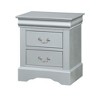 NicBex Nightstand with 2 Drawers,22 inch /21 inch Side Table with Metal Handles and  Elegant Finish,Classic Bedside Table for Bedroom,Living Room - 2 of 4