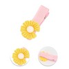 Unique Bargains Women's Cute Flowers Hair Clips Pink Yellow Green Purple White 10 Pcs - 3 of 3