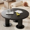 XINGHANZHENXUAN Easy Assembly Round Petal-Shaped Coffee Table, Center Table for Living Room - 2 of 4