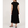 August Sky Women's Sweater Top Mixed Media Midi Dress - 2 of 4