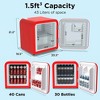 Husky 1.5 Cu.Ft Premium Freestanding Retro Beverage Cooler & Mini Fridge - 2 of 4