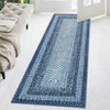 Washable Modern Braided Printed Rug Non Slip Low Pile Rug Soft Contemporary Throw Floor Cover Foldable Indoor Carpet for Living Room Bedroom Playroom - 3 of 4