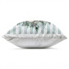 Stupell Industries Nautical Seashell Holiday Wreath Blue Stripes Outdoor Decorative Throw Pillow, 18 x 18 - 2 of 3