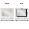 Amanti Art Mirror Makeover Bathroom Mirror Frame Border Kit - Fully Assembled Peel and Stick Frame - Mirror NOT Included - Grand Black Narrow Trim - 4 of 4