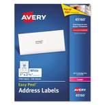 Avery White Address Labels for Laser Printers 1 x 2 5/8 7500/Box 45160