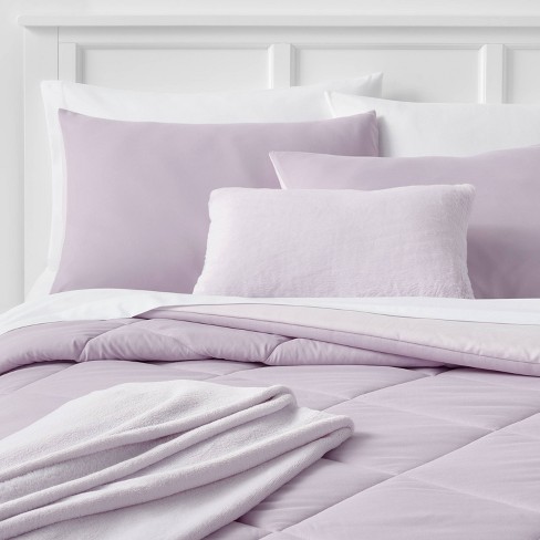 Purple discount bed throws