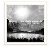 HomeRoots Big Moon Lake White Framed Print Wall Art - 4 of 4