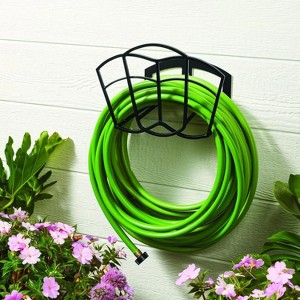 Steel Swirling Stack Hose Hanger, Black, 125' - 1 of 4