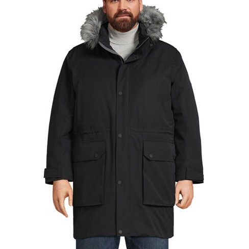 Lands End Men s Big And Tall Expedition Waterproof Down Parka 3x Big Tall Black Target