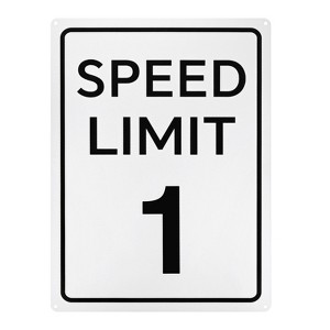 Unique Bargains Aluminum Weather Resistant Waterproof Rust Free Traffic Sign 1 Pc - 1 of 4