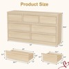 Nursery 6/7 Drawer Dresser for Bedroom, Modern Double Dresser Organizer with 6/7 Drawers Large Storage, Wooden Chest of Drawers - 3 of 4