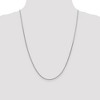 Black Bow Jewelry 1.8mm, 14k White Gold, Flat Wheat Chain Necklace - 2 of 4