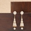 SOHI Women's Beige Cone Drop Earrings - 2 of 3
