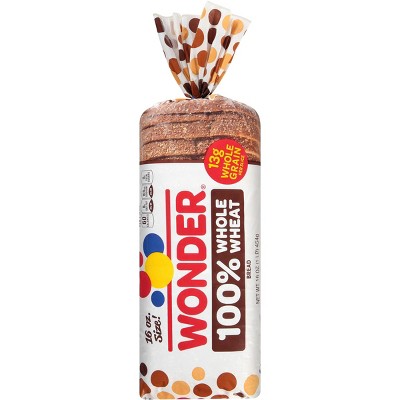 Wonder 100% Whole Wheat Sliced Bread - 16oz