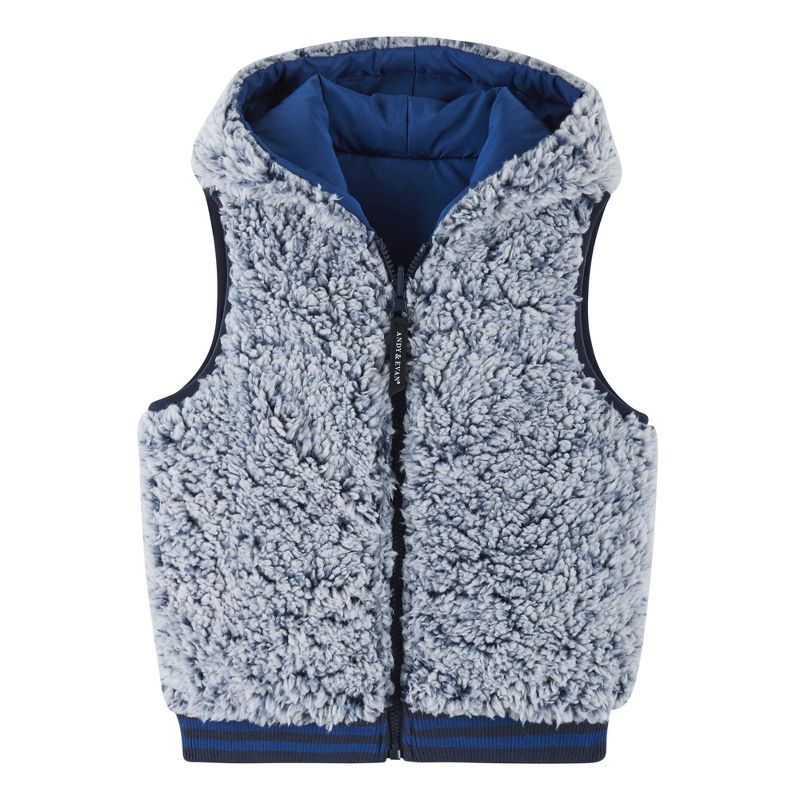 Andy & Evan  Toddler Boys Colorblocked Reversible Vest, 3 of 5