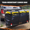 Mockins 20 Cu Ft. Yellow Weatherproof Cargo Carrier Bag (60"x20"x28.5") with Waterproof Zipper and Cargo Bag Accessories - 3 of 4