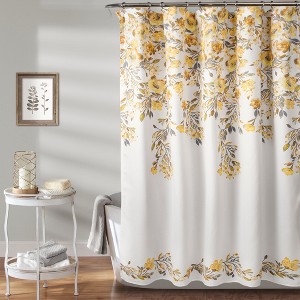 Tanisha Shower Curtain Yellow - Lush Décor