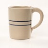 Martinez Pottery Tumbler Drinking Mug Heritage Blue Stripe Stoneware Tall - image 3 of 4