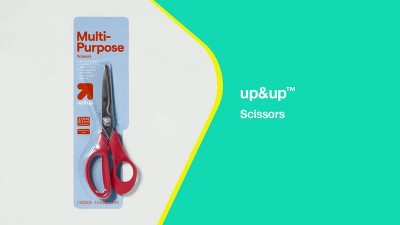 Scissors - Up&up™: Stainless Steel Shears, Red, 8.5