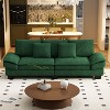 Famapy Elegant Green 3-Seater Sofa with Durable Frame and Plush Cushions - 2 of 4