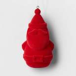 Flocked Santa Christmas Tree Ornament - Wondershop™