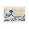 Trademark Fine Art Pictufy Under The Great Wave Wood Slat Art - 3 of 4