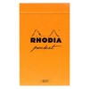 Rhodia Pocket Notepad - Dot Grid 40 sheets - 3 x 4 3/4 - Orange cover - 2 of 3