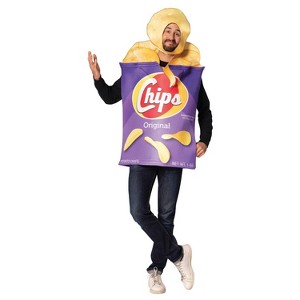 Imposta Costumes Adult Potato Chips Bag Costume Bodysuit One Size - 1 of 1