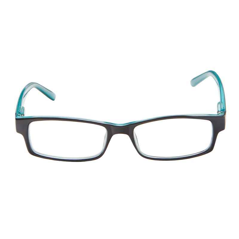 ICU Eyewear Berryessa Large Black with Turquoise Interior Reading Glasses, 3 of 9