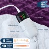 Inhand Heated Blanket Electric Heating Blanket Auto-Off 10 Heat Level Over-Heat Protection Flannel ETL Certified - 2 of 4