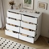 KTMBDW 8/9 Drawer Dresser for Bedroom, Modern Chest of Drawers, Wood Storage Dresser with Deep Drawers for Living Room, Hallway and Entryway - 4 of 4
